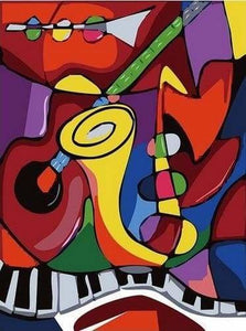 peinture par numéros | Jazz Band | abstrait facile | FiguredArt