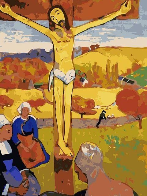peinture par numéros | Jésus et la Croix | Intermédiaire, religion | FiguredArt