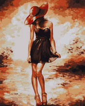 Charger l&#39;image dans la galerie, peinture par numéros | Jeune Femme | intermédiaire romantique | FiguredArt