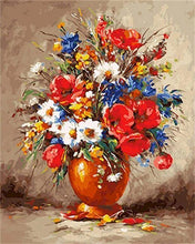 Charger l&#39;image dans la galerie, peinture par numéros | Joli Bouquet Champêtre | nouveautés fleurs intermédiaire | FiguredArt