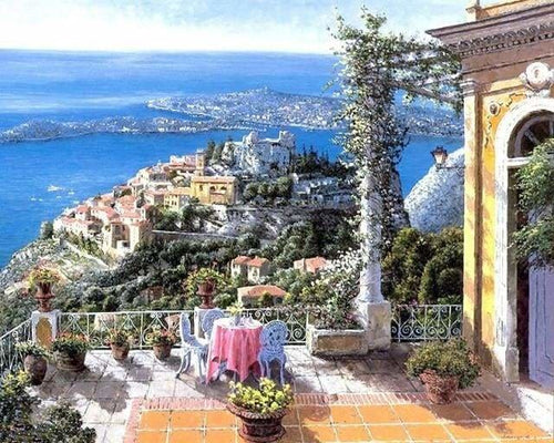 peinture par numéros | Joli Vue sur la Mer | complexe paysages | FiguredArt