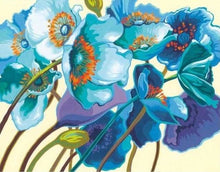 Charger l&#39;image dans la galerie, peinture par numéros | Jolies Fleurs bleues | facile fleurs | FiguredArt