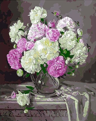 peinture par numéros | Jolis Camelias | facile fleurs | FiguredArt