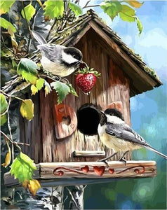 peinture par numéros | La Maison des Oiseaux | animaux intermédiaire oiseaux | FiguredArt
