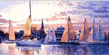 Charger l&#39;image dans la galerie, peinture par numéros | La Marina | bateaux intermédiaire | FiguredArt