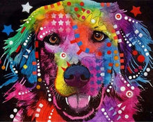 Charger l&#39;image dans la galerie, peinture par numéros | Labrador coloré | animaux complexe Pop Art | FiguredArt