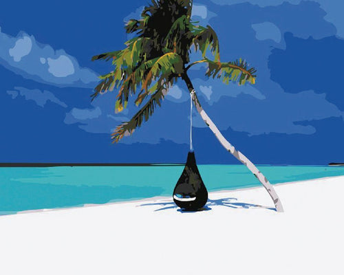peinture par numéros | Lagon bleu | facile, paysages | FiguredArt