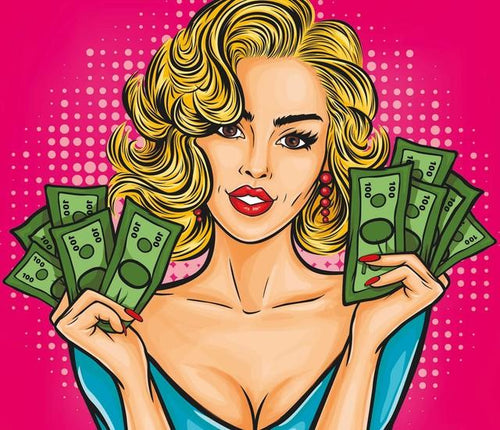 peinture par numéros | L’argent est sexy | Facile, portrait | FiguredArt
