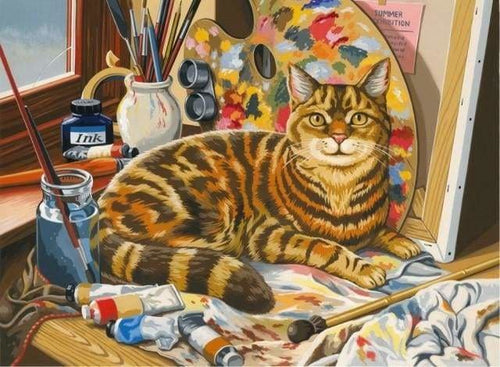 peinture par numéros | Le Chat Peintre | animaux chats facile | FiguredArt