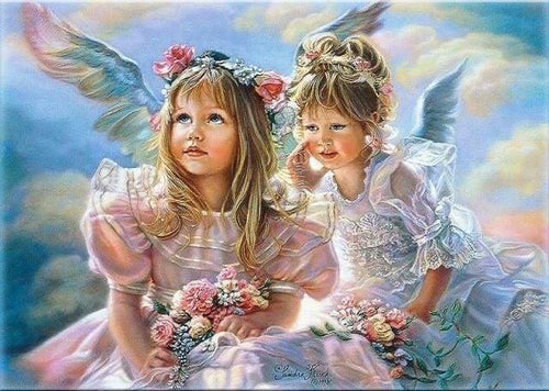 peinture par numéros | Les Anges | complexe portrait religion romantique | FiguredArt