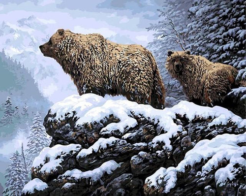 peinture par numéros | Les Ours | animaux, Complexe, ours | FiguredArt