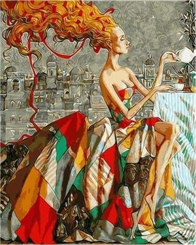 peinture par numéros | lheure du Thé | complexe portrait | FiguredArt