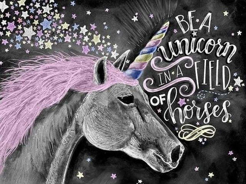 peinture par numéros | Licorne et Etoiles | animaux facile | FiguredArt