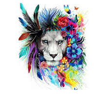 Charger l&#39;image dans la galerie, peinture par numéros | Lion Prêt pour la Parade | animaux, complexe, france, lions | FiguredArt