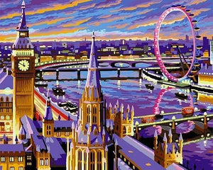 peinture par numéros | London coloré | intermédiaire ville | FiguredArt