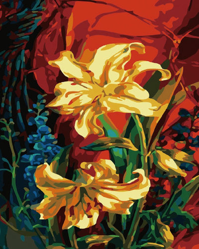peinture par numéros | Lys d’or | facile, fleurs | FiguredArt