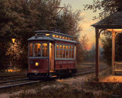 Peinture par numéros Gare de tramway | Figured'Art intermédiaire nouveautés ville paysages