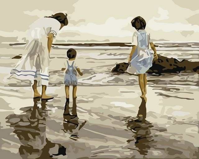 Kit Peinture Par Numéros Adulte KEYIFA - Toile 30x40 Cm, Aquarelle, Paysage Mer, Débutants, Décoration Maison - 10