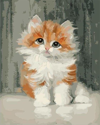 peinture par numéros | Mignon petit Chat | animaux chats facile | FiguredArt