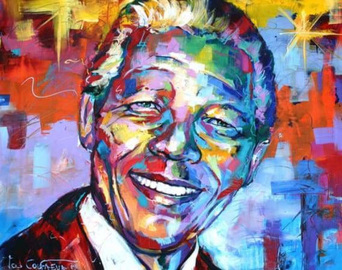 peinture par numéros | Nelson Mandela | complexe Pop Art portrait | FiguredArt