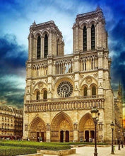 Charger l&#39;image dans la galerie, peinture par numéros | Notre-Dame de Paris | complexe ville | FiguredArt