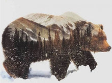 Charger l&#39;image dans la galerie, peinture par numéros | Ours Paysage de neige | animaux complexe ours | FiguredArt