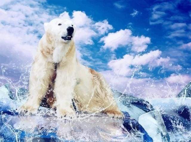 peinture par numéros | Ours polaire | animaux complexe nouveautés ours | FiguredArt
