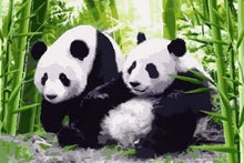 Charger l&#39;image dans la galerie, peinture par numéros | Pandas au Japon | animaux facile pandas | FiguredArt
