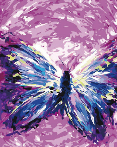 peinture par numéros | Papillon flamboyant | animaux, intermédiaire, papillons | FiguredArt