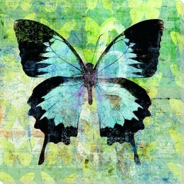 peinture par numéros | Papillon Vert et Noir | animaux, Complexe, papillons | FiguredArt
