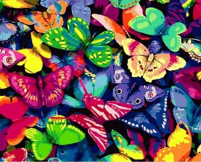 peinture par numéros | Papillons colorés | animaux facile papillons | FiguredArt