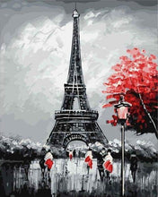 Charger l&#39;image dans la galerie, peinture par numéros | Paris Tour Eiffel | intermédiaire romantique ville | FiguredArt