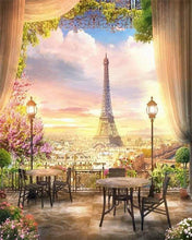 Charger l&#39;image dans la galerie, peinture par numéros | Paysage romantique de Paris | complexe ville | FiguredArt