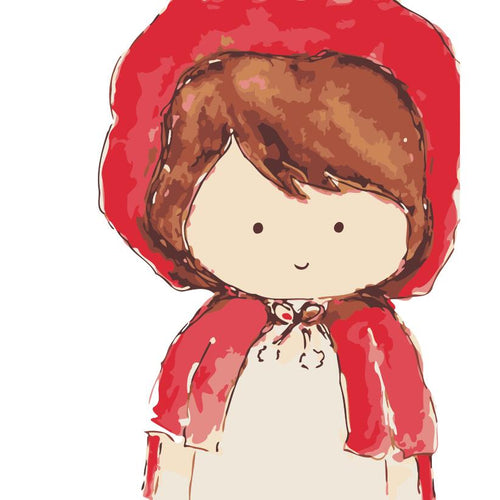 Peinture par numéros Enfants | Chaperon Rouge | Figured'Art