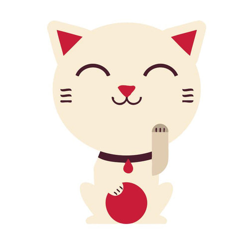 Peinture par numéros Enfants | Chat Point Rouge | Figured'Art