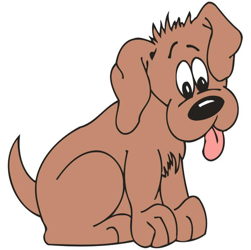 Peinture par numéros Enfants | Chien marron | Figured'Art