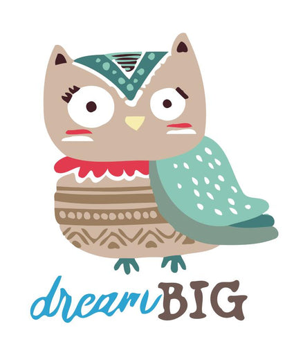 Peinture par numéros Enfants | Chouette Dream Big | Figured'Art