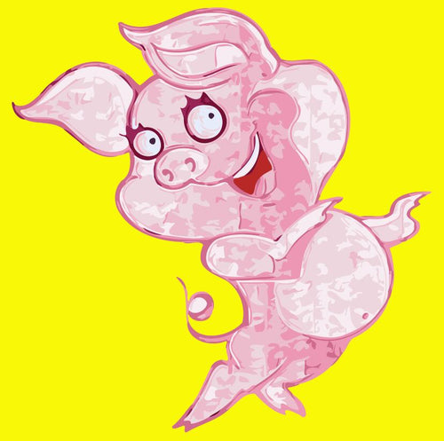 Peinture par numéros Enfants | Cochon Diva | Figured'Art