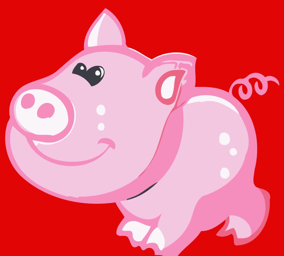 Peinture par numéros Enfants | Cochon Heureux | Figured'Art
