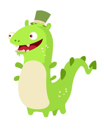 Peinture par numéros Enfants | Dinosaure Vert | Figured'Art