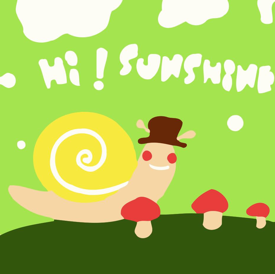 Peinture par numéros Enfants | Escargot et Champignons | Figured'Art