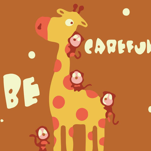 Peinture par numéros Enfants | Girafe Be Careful | Figured'Art