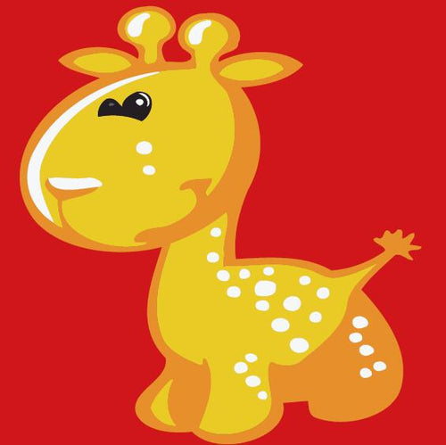 Peinture par numéros Enfants | Girafe en Forme | Figured'Art