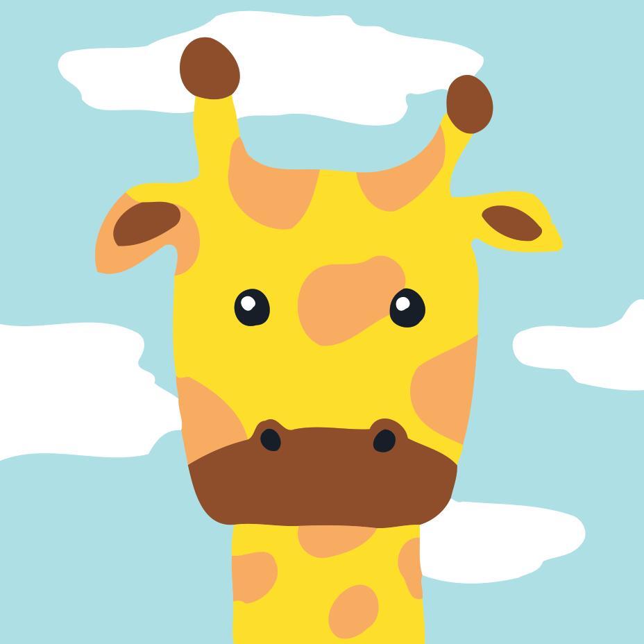Peinture par numéros Enfants | Girafe | Figured'Art