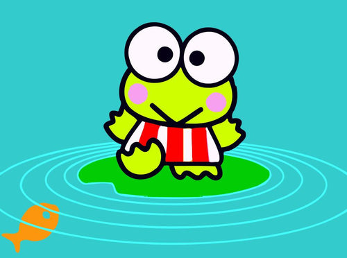 Peinture par numéros Enfants | Grenouille dans la mare | Figured'Art