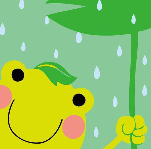 Peinture par numéros Enfants | Grenouille sous la Pluie | Figured'Art