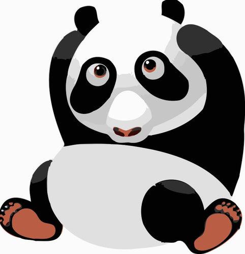 Peinture par numéros Enfants | Gros Panda | Figured'Art