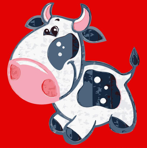 Peinture par numéros Enfants | La Vache | Figured'Art