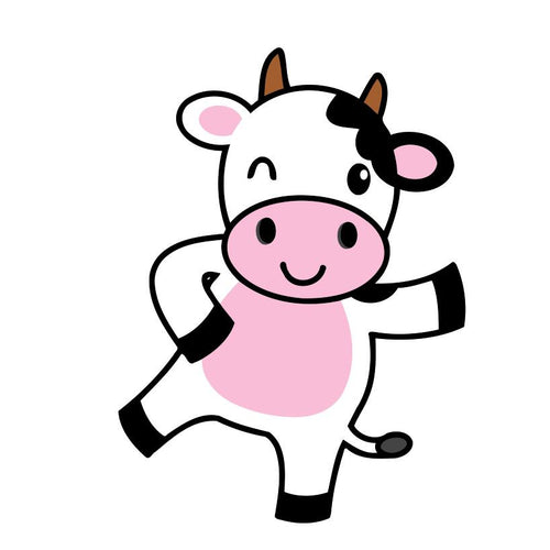 Peinture par numéros Enfants | La Vache qui Danse | Figured'Art