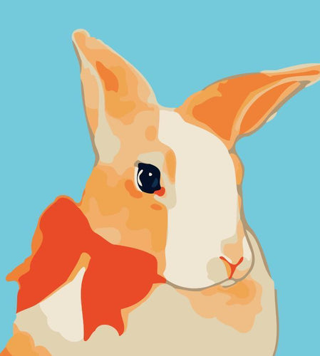 Peinture par numéros Enfants | Lapin Classe | Figured'Art
